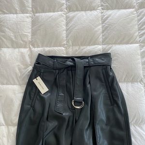 aritzia vegan leather pants